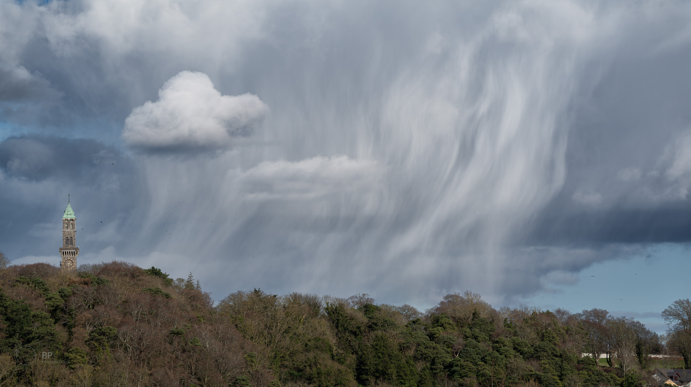 Virga sky, Farmleigh